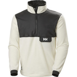 Helly Hansen Yu 1/2 Zip Fleece Ανδρικό Αθλητικό Φούτερ Μαύρο Εκρού 53779-047
