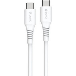 Devia EC636 USB-C to USB-C 60W 1m White 6938595399633