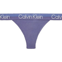 Calvin Klein Βαμβακερό Γυναικείο String Μωβ 000QF6686E-VVD