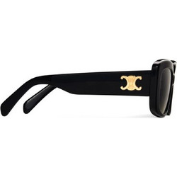 Celine CL40216U 01F Γυναικεία Γυαλιά Ηλίου Τετράγωνα Κοκάλινα Μαύρα με Μαύρο Φακό