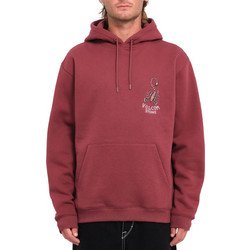 Volcom Ανδρικό Φούτερ με Κουκούλα & Τσέπες Μπορντό A4132415