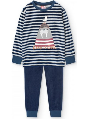 Boboli Παιδική Πιτζάμα Fleece Χειμωνιάτικη Navy Μπλε 939135-9474