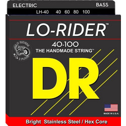 DR Strings Lo-Rider Σετ 4 Χορδές Ηλεκτρικού Μπάσου Stainless Steel 40-100" Light Tension