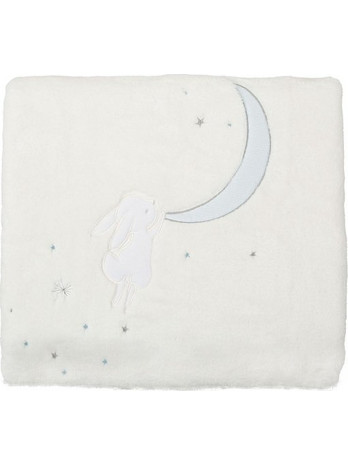 BimbiDreams Bunny Κουβέρτα Κούνιας Βελουτέ 110x140 Γαλάζια