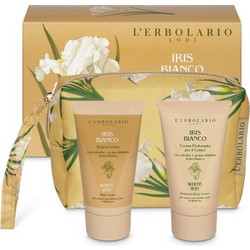 L'Erbolario White Iris Beauty Pochette Bocciolo Bagno Cream 75ml + Corpo Cream 75ml