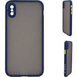 Sonique Color Button Bumper Blue (iPhone XS Max)