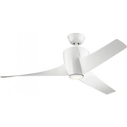 Kichler Phree KLF-PHREE-56-WHT Ανεμιστήρας Οροφής 142cm με Φως & Τηλεχειριστήριο Λευκός