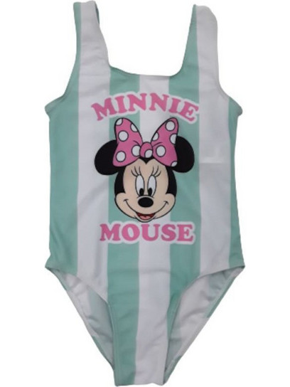 E Plus M Minnie Παιδικό Μαγιό Ολόσωμο για Κορίτσι Λευκό Πράσινο Mint 808-0135