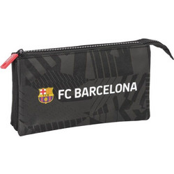 Safta F.C. Barcelona Κασετίνα με 3 Θήκες Μαύρη 812426744