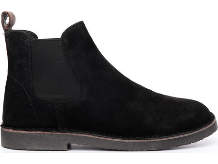 Canguro Ανδρικά Chelsea Μποτάκια Suede Μαύρα A691