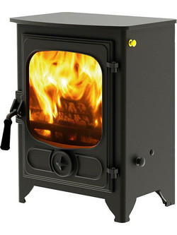 Charnwood Country 4 Gunmetal Ατσάλινη Ξυλόσομπα Αερόθερμη 4kW