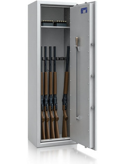 Muller Safe WSL1-4/7 Οπλοκιβώτιο Ατσάλινο 7 Θέσεων 35x45x150cm Γκρι