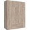 Pakoworld Τετράφυλλη Ντουλάπα Ρούχων Royal Sonoma 200x58x230cm 361-000061