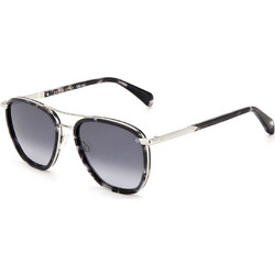 Rag & Bone RNB5039-S YV49O Ανδρικά Γυαλιά Ηλίου Aviator Μεταλλικά Ασημί με Μαύρο Degradee Φακό