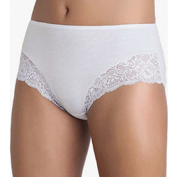 Cotonella Βαμβακερά Γυναικεία Slip με Δαντέλα Λευκά 2Pack GD1730001-D0010