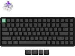 Keychron K2 HE Standard Version Ασύρματο Μηχανικό Gaming Πληκτρολόγιο TenKeyLess με Gateron Double-Rail Magnetic Nebula Διακόπτες RGB Black