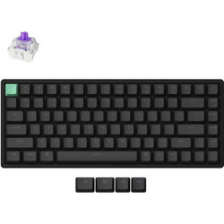 Keychron K2 HE Standard Version Ασύρματο Μηχανικό Gaming Πληκτρολόγιο TenKeyLess με Gateron Double-Rail Magnetic Nebula Διακόπτες RGB Black