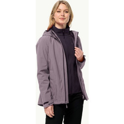 Jack Wolfskin Moonrise Αθλητικό Γυναικείο Μπουφάν Softshell Μακρύ Αδιάβροχο Αντιανεμικό Λιλά 1115621-10083