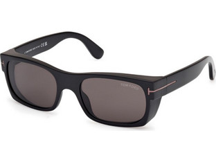 Tom Ford FT1181-N 01A Ανδρικά Γυαλιά Ηλίου Τετράγωνα Κοκάλινα Μαύρα με Μαύρο Φακό