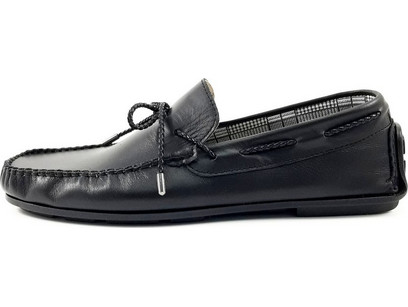 Box Ανδρικά Μοκασίνια Loafers Δερμάτινα Μαύρα 10208-1486