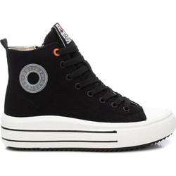 Refresh Γυναικεία Sneakers Flatforms Μποτάκια Μαύρα 172722