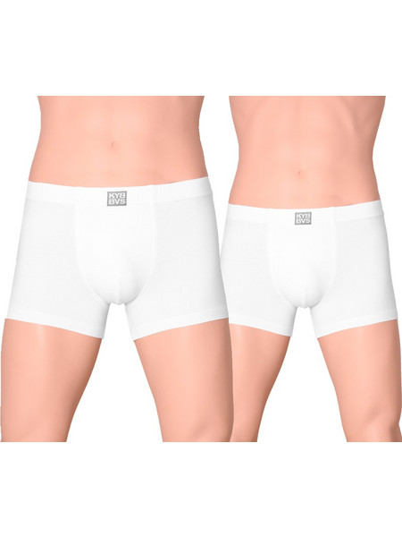 KYBBVS Ανδρικά Μποξεράκια Σετ 2Pack Λευκά KB202