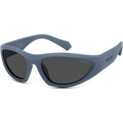 Polaroid Eyewear PLD2165S FLLM9 Ανδρικά Γυαλιά Ηλίου Ορθογώνια Κοκάλινα Μπλε με Μαύρο Φακό