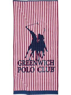 Greenwich Polo Club 4009 Πετσέτα Θαλάσσης Κόκκινη 90x180cm
