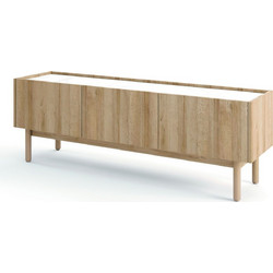 LH-homefurniture Έπιπλο Τηλεόρασης Μάρμαρο Μ144xΠ48xΥ37cm Boho