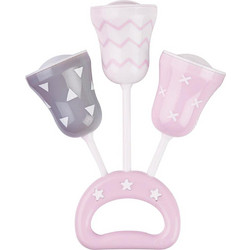 Saro Bells Pink Κουδουνίστρα Κρίκος για Νεογέννητα