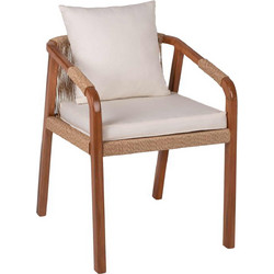 HomeMarkt Πολυθρόνα Ξύλινη HM9456.01
