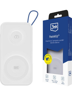 3mk PastelUp Wireless Power Bank 10000mAh 22.5W Power Delivery White