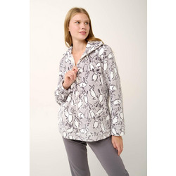 Vamp Γυναικεία Ρόμπα Χειμωνιάτικη Fleece Γκρι 21457