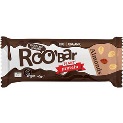 Roobar Plant Protein Bar Chocolate & Almonds 40gr