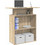 vidaXL Γραφείο Reception Ξύλινο με Βιβλιοθήκη 100x40x104cm 859053