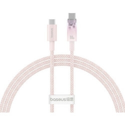 Baseus Explorer Braided USB-C to USB-C 100W 1m Pink CATS010404