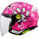 LS2 OF622 Funny II Kid Paws Gloss Pink Κράνος Μηχανής Jet 1100gr