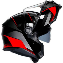 AGV Tourmodular Perception Black Red Κράνος Μηχανής Flip-Up 1600gr