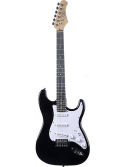 Eko Guitars Tribute 100 Ηλεκτρική Κιθάρα ST Style με Μαγνήτες SSS Black