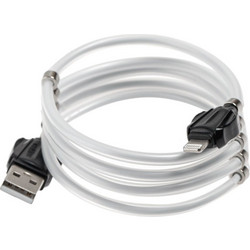 Moxom MX-CB46 Braided USB-A to Lightning Cable 1m White 6920090312347