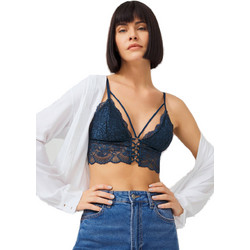 Cottonhill Bralette χωρίς Μπανέλα Πετρόλ CH1013