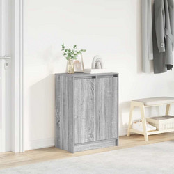 vidaXL Παπουτσοθήκη Ξύλινη Γκρι Sonoma M57xΠ34xY76cm 861873