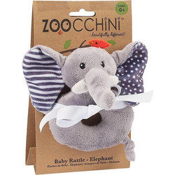 Zoocchini Elle o Ελέφαντας Υφασμάτινη Κουδουνίστρα Κρίκος για Νεογέννητα