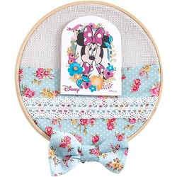Parisis Μπομπονιέρα Βάπτισης Τελάρο Minnie Mouse Flowers από Ύφασμα & Ξύλο