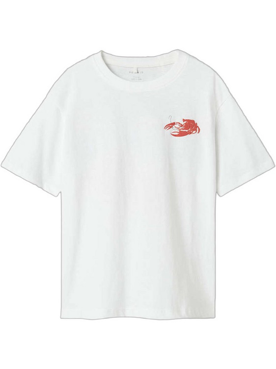 Name It Παιδικό T-Shirt Κοντομάνικο Λευκό Κόκκινο Μπλε 13241232