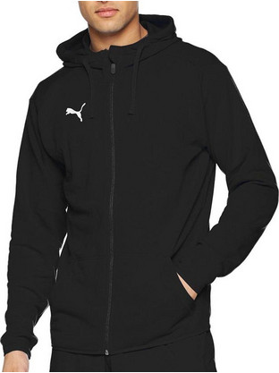 Puma Ανδρική Ζακέτα Φούτερ με Κουκούλα και Φερμουάρ Μαύρη 655771-03