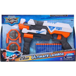 Just Toys Fast Shots Ultimate Lampda Σετ Παιδικό Όπλο με Βελάκια 590047