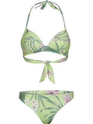 Roxy Bikini Set Floral Πράσινο Mint ERJX203560-XGMY