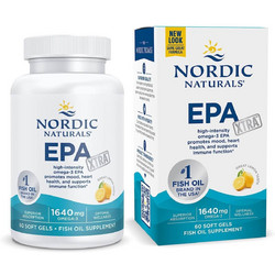 Nordic Naturals EPA Xtra Lemon Ιχθυέλαιο 1640mg Λεμόνι 60 Μαλακές Κάψουλες