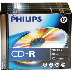 Philips PH778206 Εγγράψιμα CD-R 52x 700MB 10τμχ